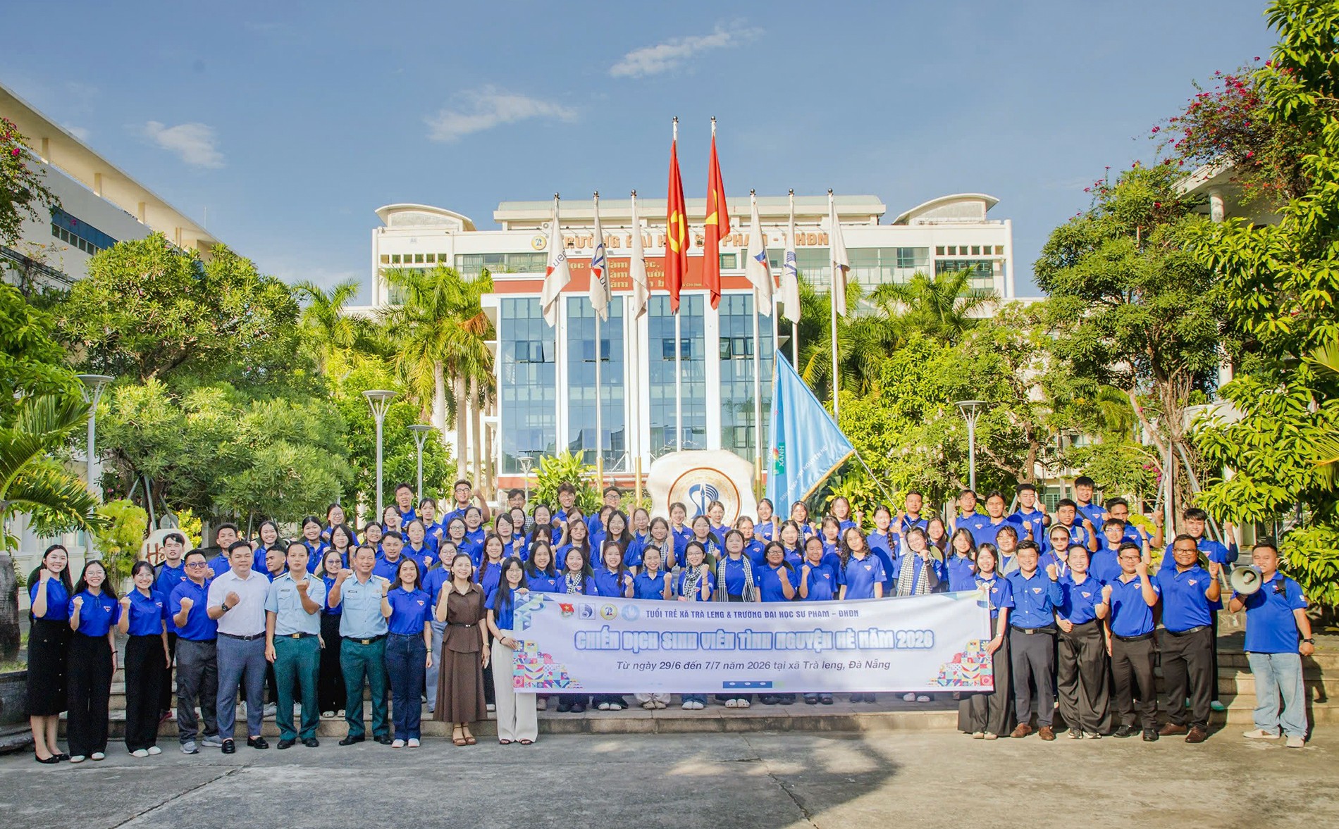 Gần 100 sinh viên tình nguyện tham gia Chiến dịch Mùa hè xanh 2026 tại Trà Leng