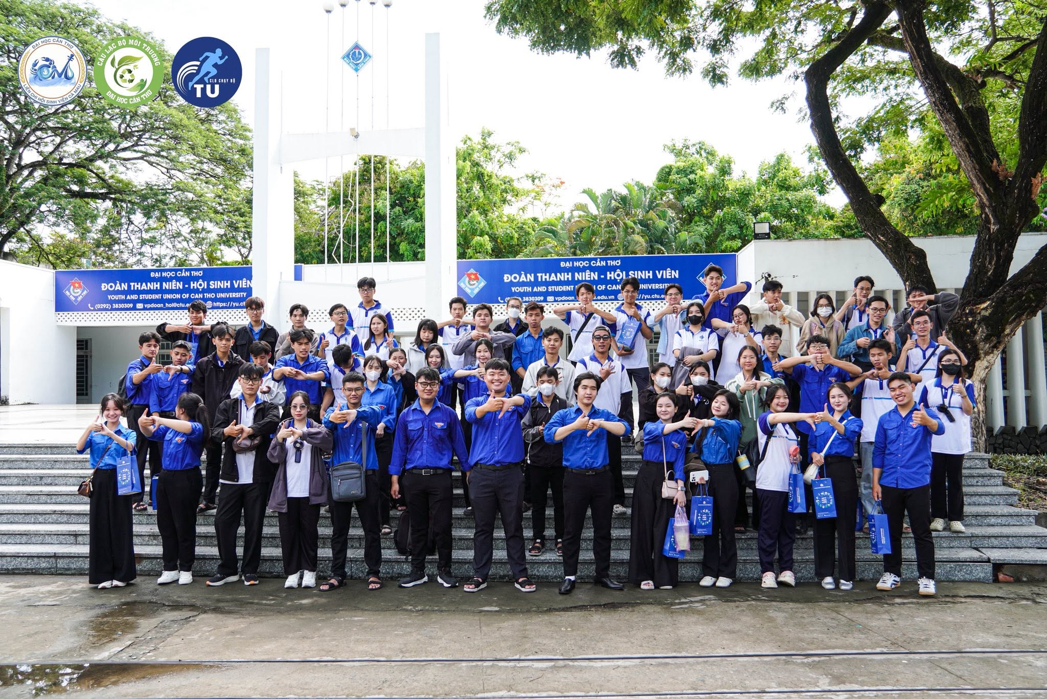 Đội hình Mùa hè xanh Liên chi hội sinh viên Cà Mau Đại học Cần Thơ