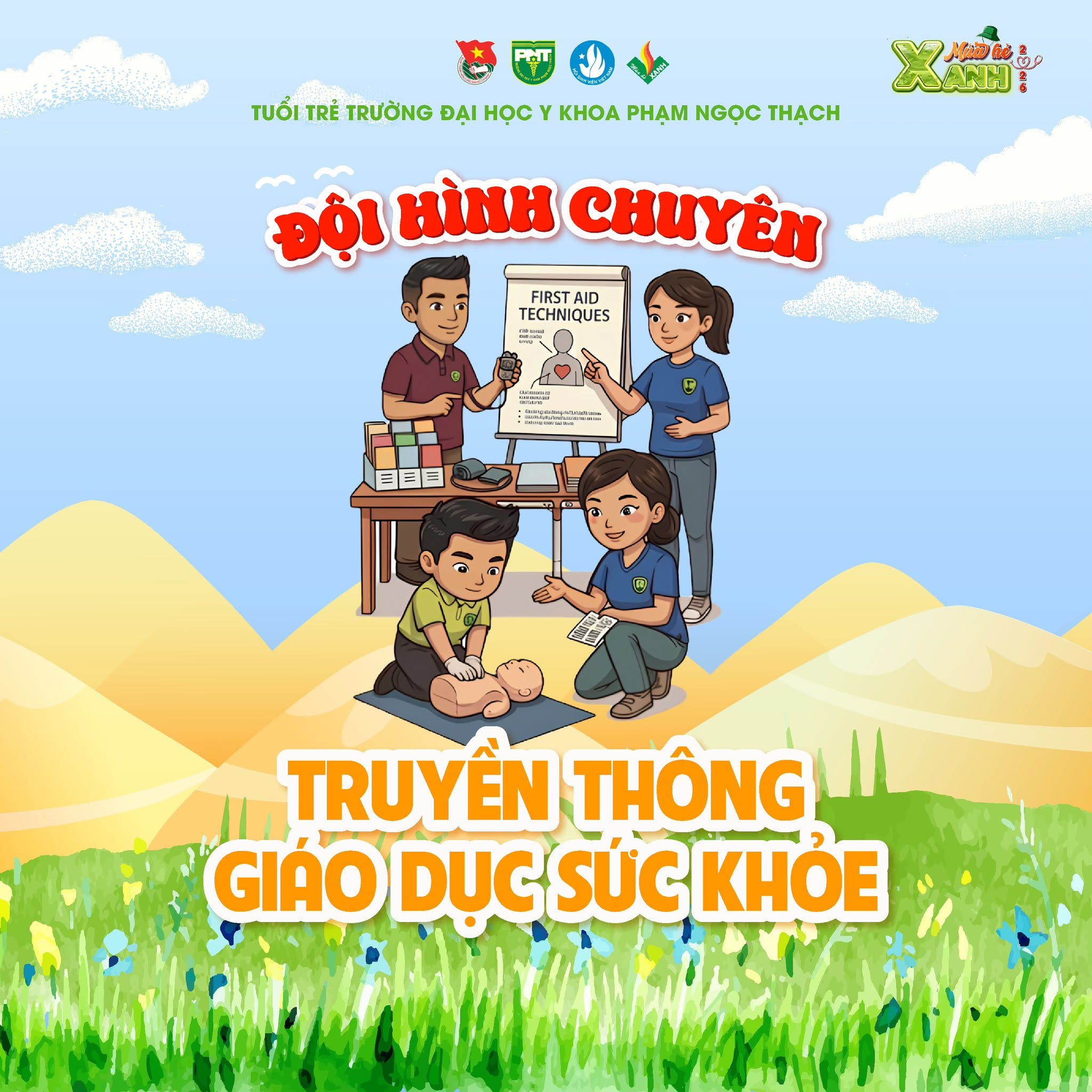 Đội hình Truyền thông giáo dục sức khỏe Trường Đại học Y khoa Phạm Ngọc Thạch