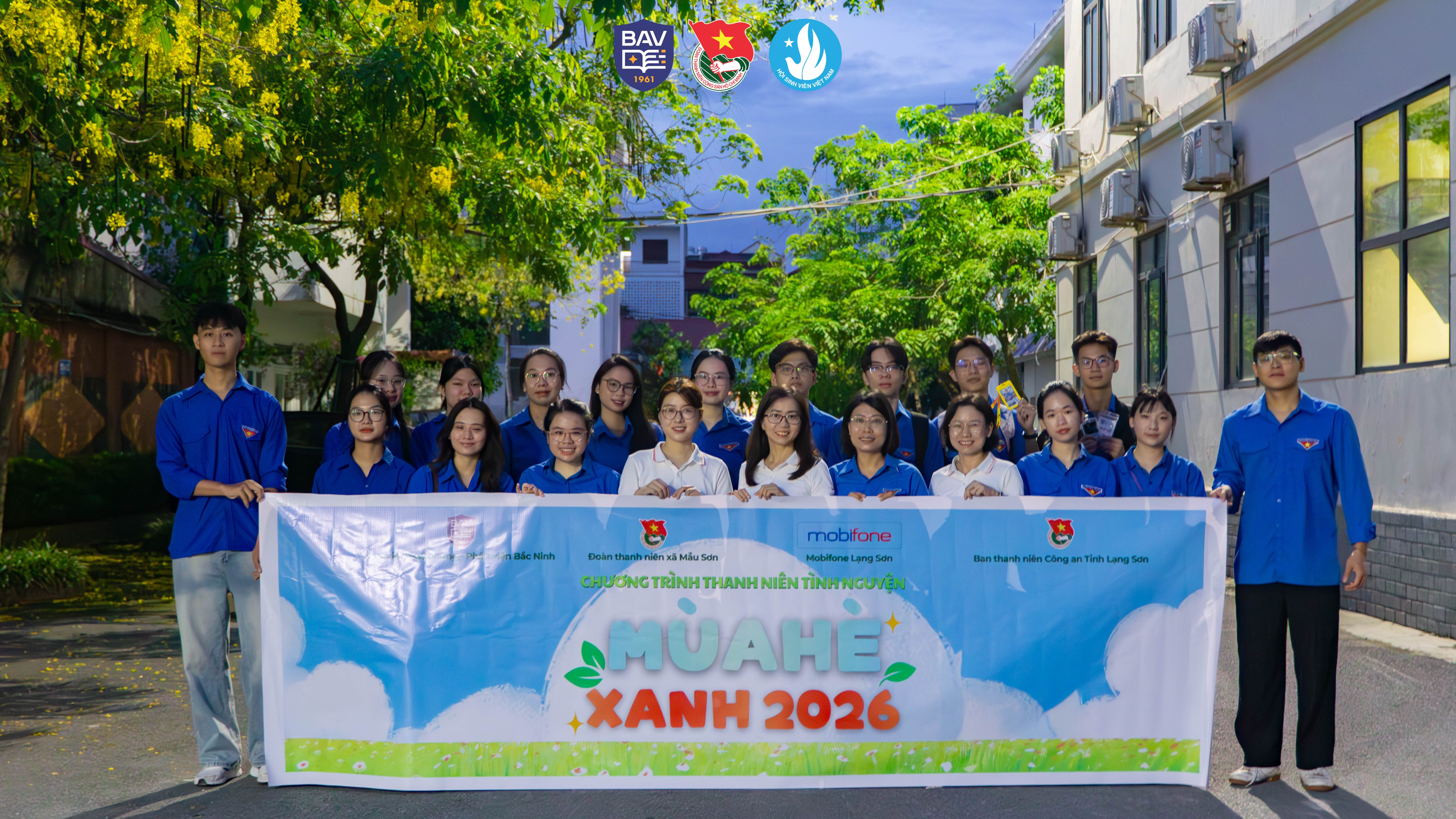 Đội hình Mùa hè xanh 2026 Học viện Ngân hàng tại xã Mẫu Sơn - Lạng Sơn