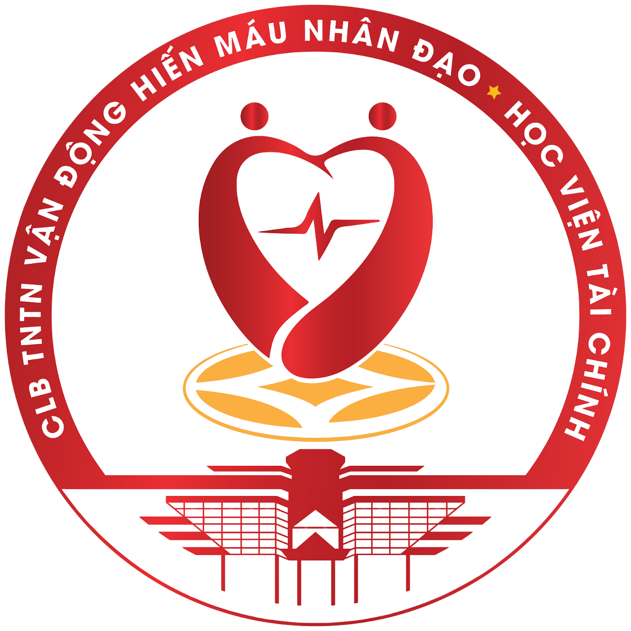 Đội hình TNTN Vận động hiến máu nhân đạo Học viện Tài chính