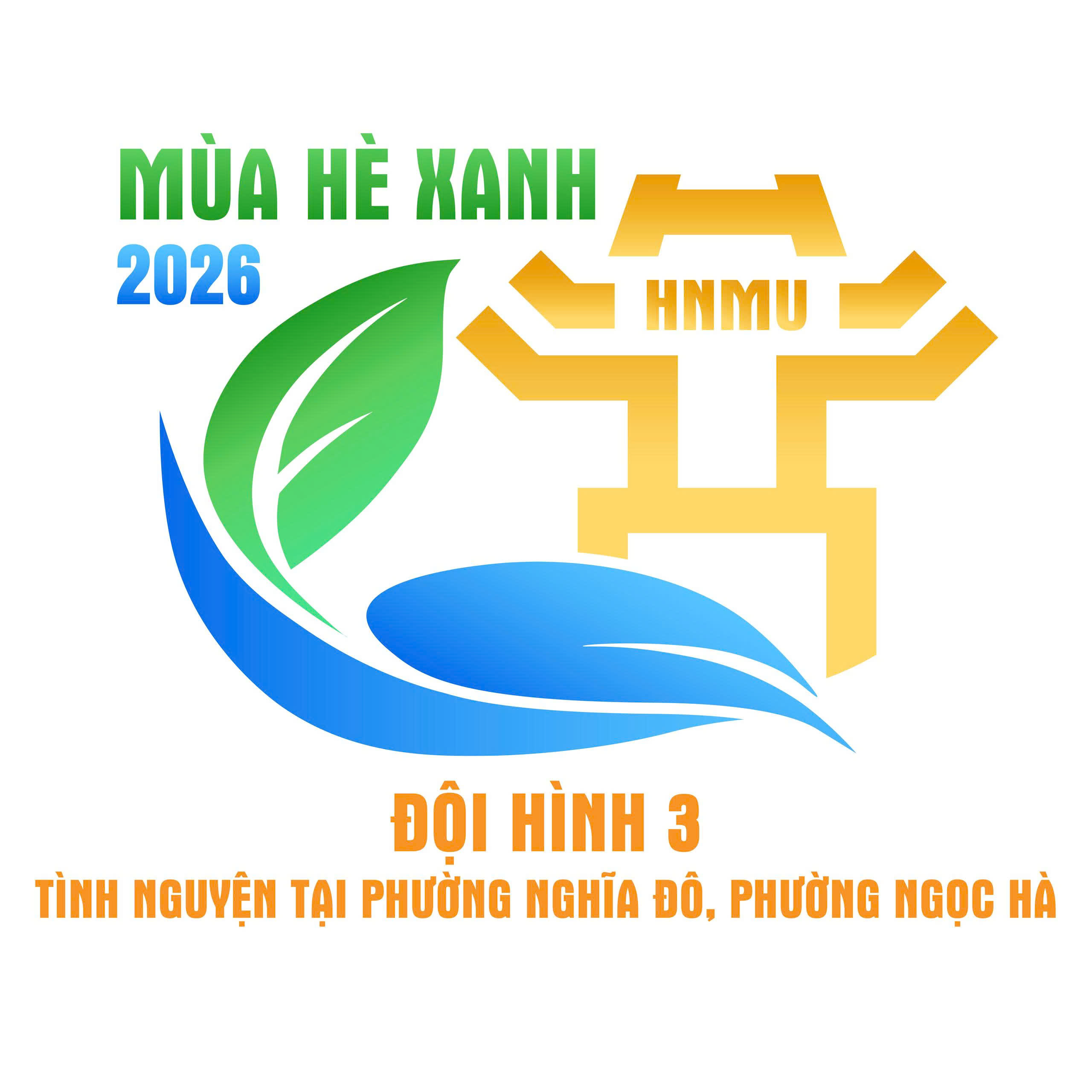 Đội hình tình nguyện tại địa bàn phường Nghĩa Đô và phường Ngọc Hà