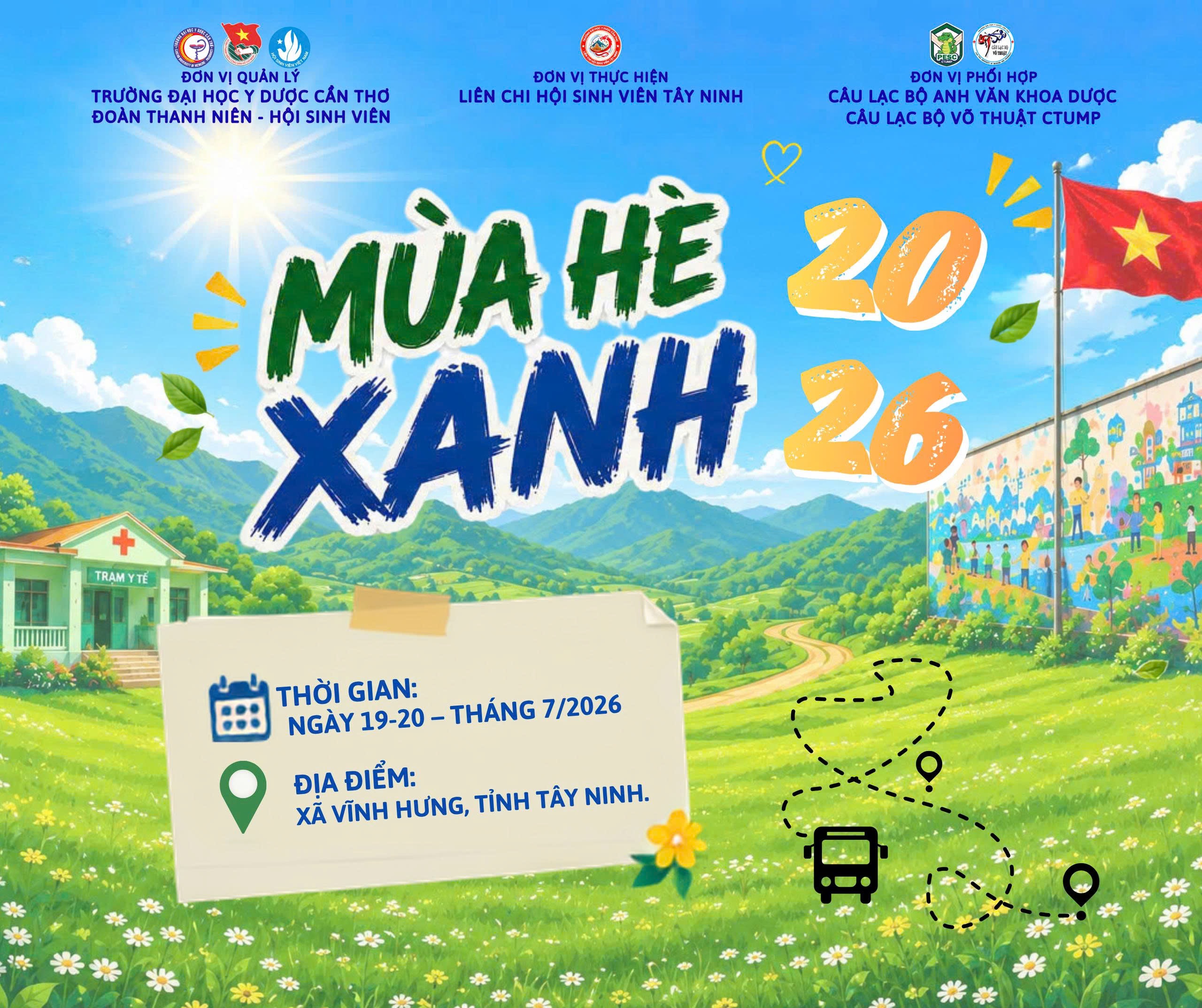 Đội hình mùa hè xanh Liên Chi hội Sinh viên Tây Ninh
