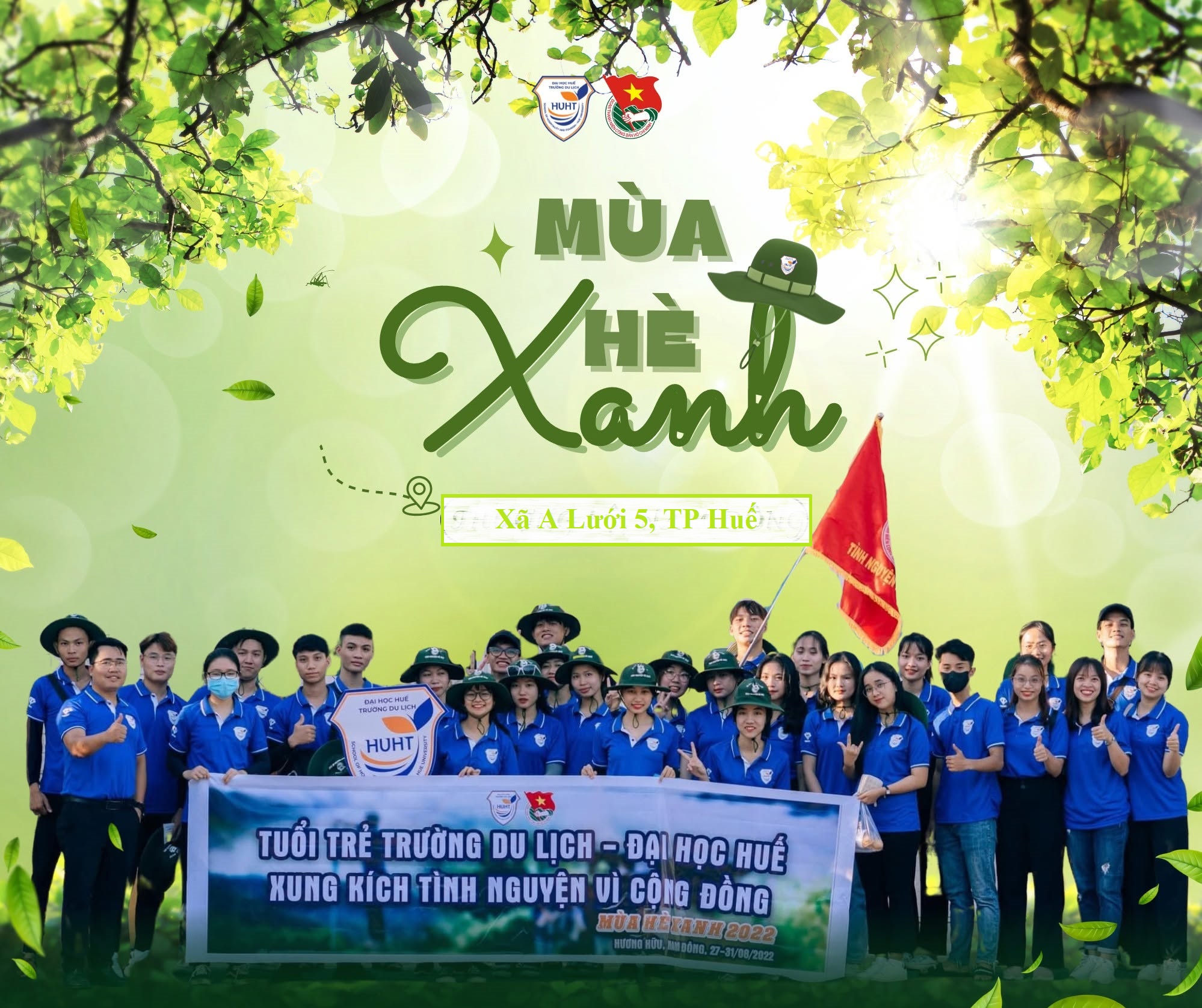 Đội hình Mùa hè xanh Trường Du lịch - Đại học Huế