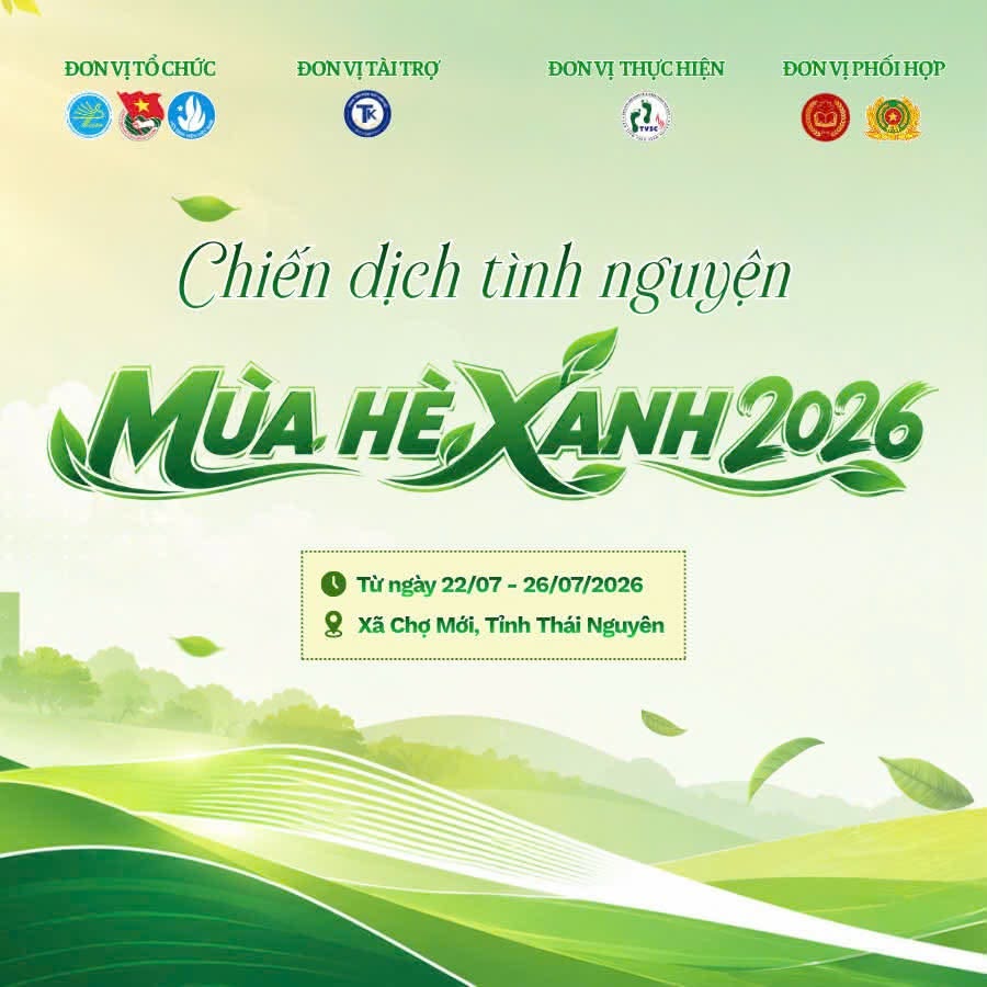 Đội hình Mùa hè xanh 2026 Trường Đại học Kinh tế & QTKD