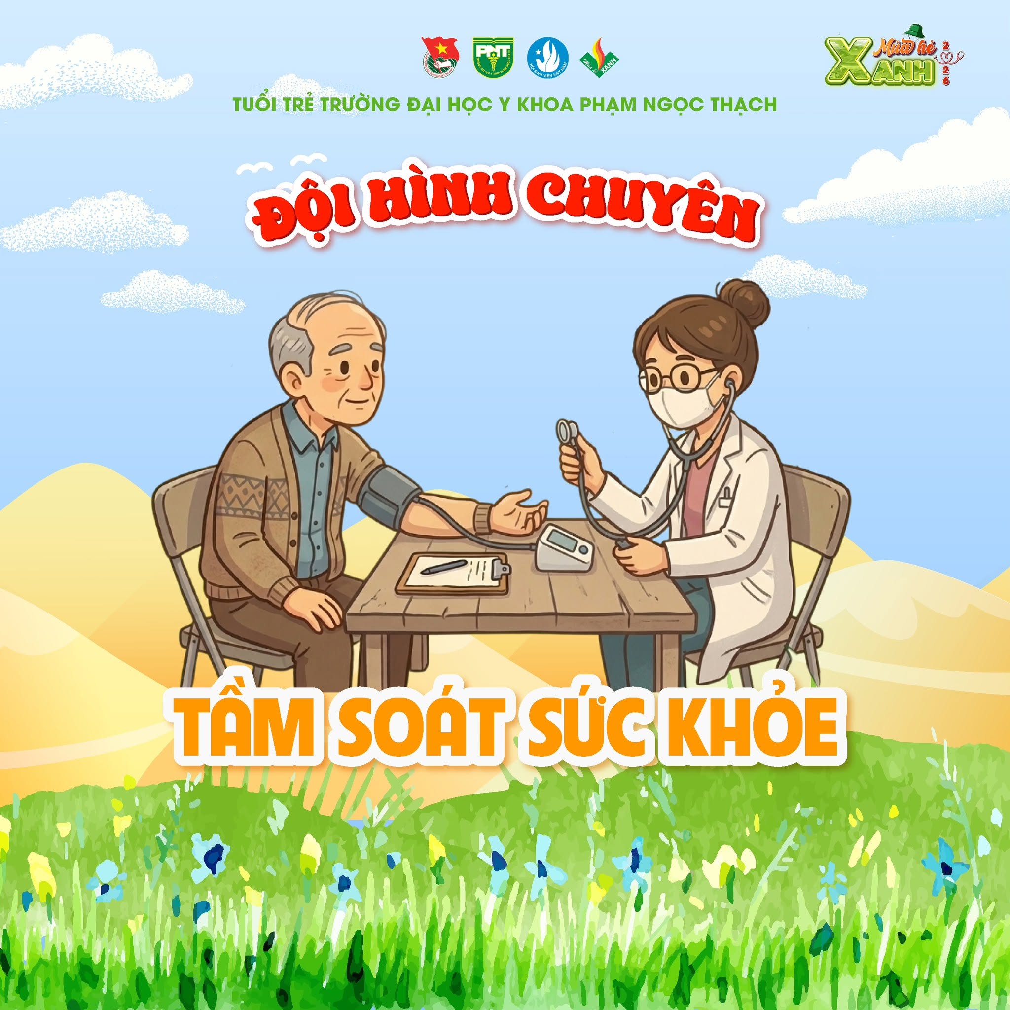 Đội hình Tầm soát sức khỏe Trường Đại học Y khoa Phạm Ngọc Thạch