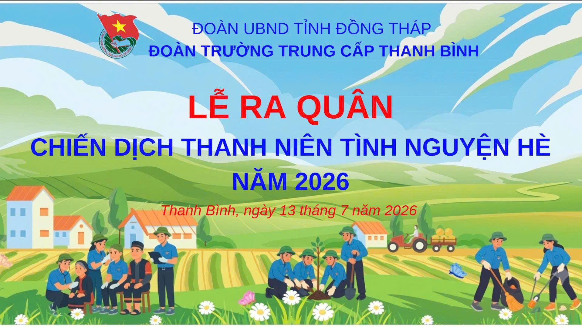 LỄ RA QUÂN CHIẾN DỊCH THANH NIÊN TÌNH NGUYỆN HÈ NĂM 2026