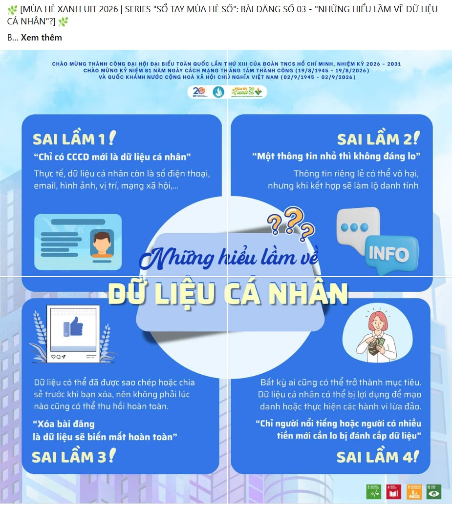 [MÙA HÈ XANH UIT 2026 | CHUỖI BÀI ĐĂNG TUYÊN TRUYỀN "SỔ TAY MÙA HÈ SỐ"] [BÀI ĐĂNG 03]