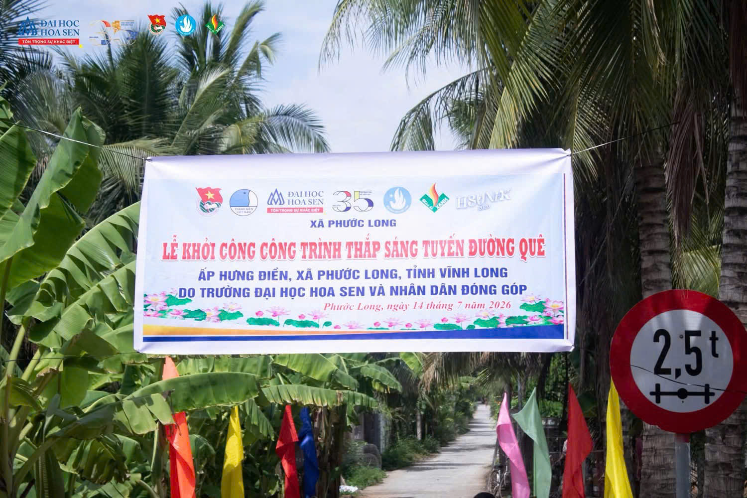 LỄ KHỞI CÔNG CÔNG TRÌNH THẮP SÁNG TUYẾN ĐƯỜNG QUÊ