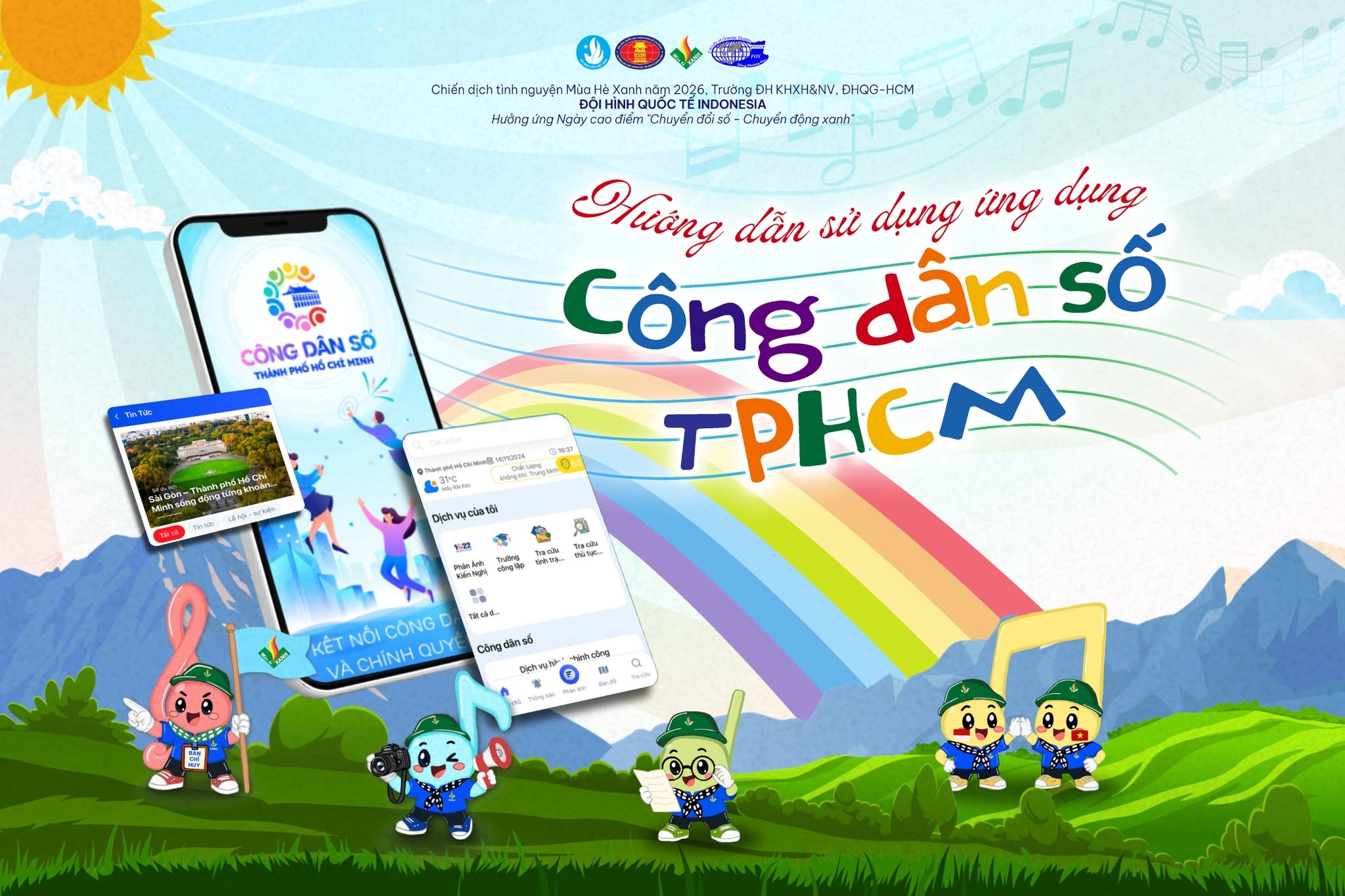 HƯỚNG DẪN SỬ DỤNG ỨNG DỤNG "CÔNG DÂN SỐ TP.HCM"