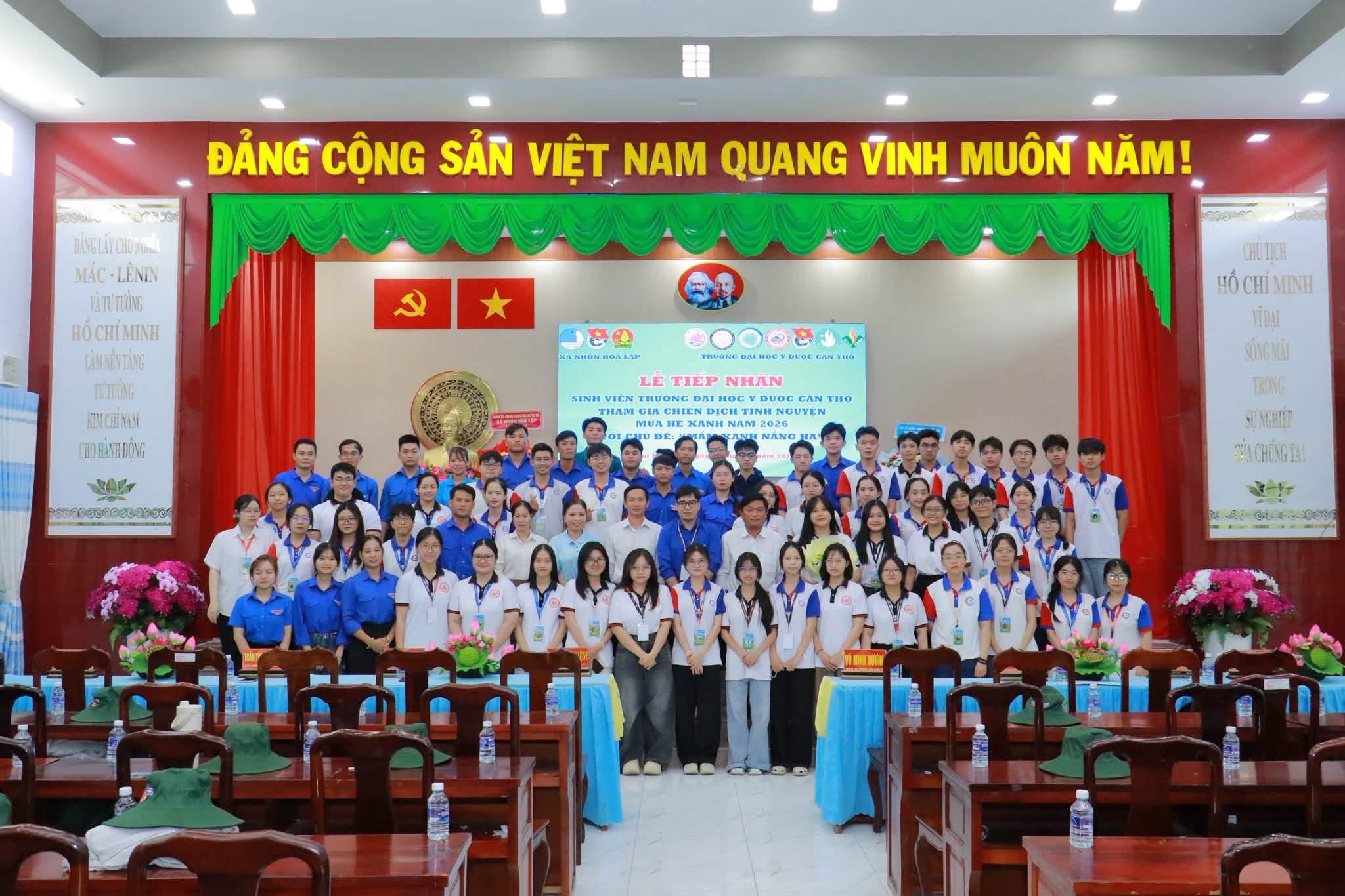 Tuổi trẻ Nhơn Hoà Lập tổ chức Lễ tiếp nhận sinh viên Trường Đại học Y dược Cần Thơ tham gia Chiến dịch tình nguyện Mùa hè xanh năm 2026
