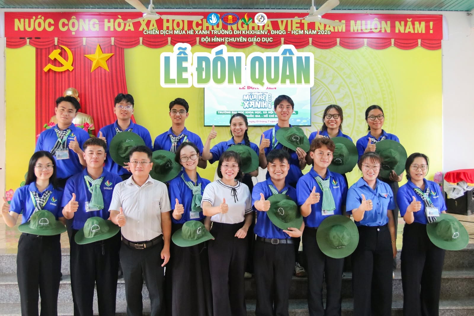 LỄ ĐÓN QUÂN TẠI XÃ THẠNH BÌNH, TỈNH TÂY NINH
