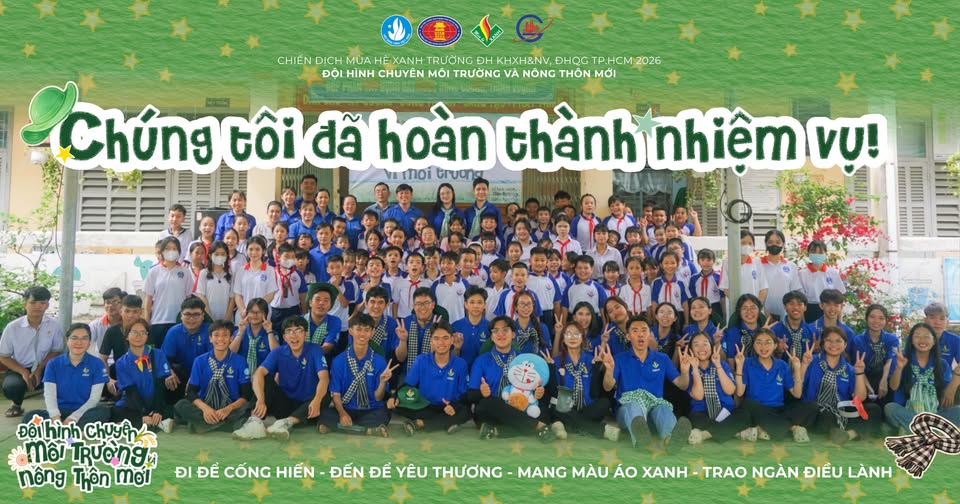 MÙA HÈ XANH 2026 - CHÚNG TÔI ĐÃ HOÀN THÀNH NHIỆM VỤ!