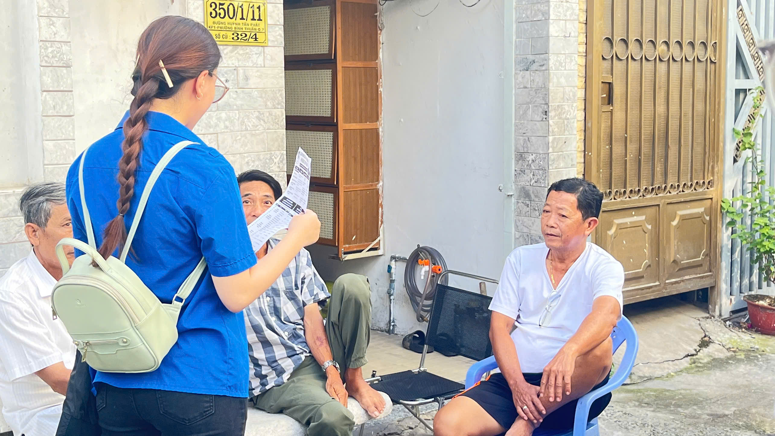 UFM - Vận động và tuyên truyền khám sức khỏe đến các hộ gia đình phường Tân Thuận - Tuần 1