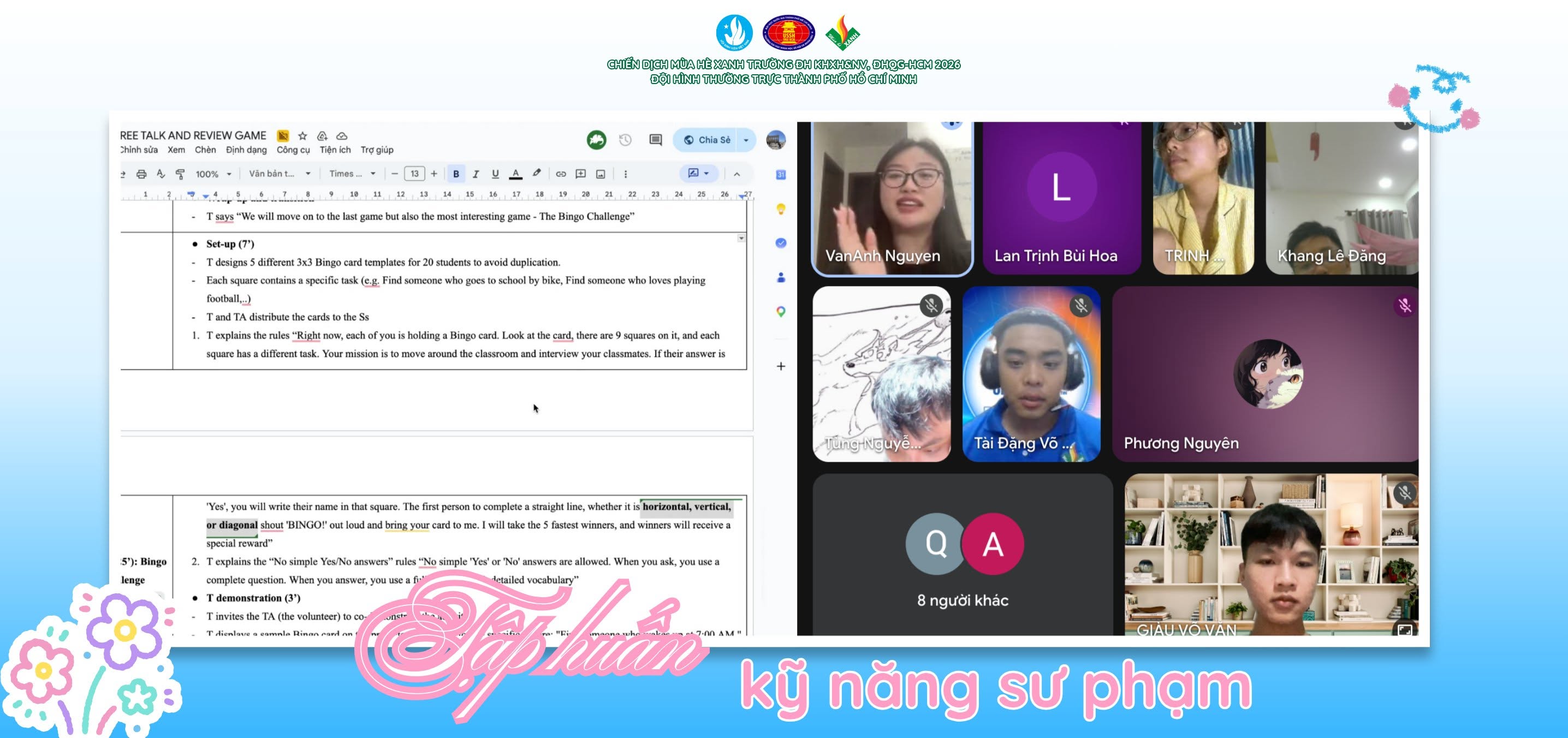 TẬP HUẤN KỸ NĂNG SƯ PHẠM – HÀNH TRANG SẴN SÀNG CHO CÁC CHIẾN SĨ
