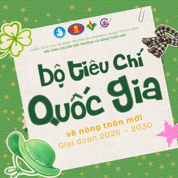 CHUỖI ẤN PHẨM TÌM HIỂU BỘ TIÊU CHÍ QUỐC GIA VỀ NÔNG THÔN MỚI GIAI ĐOẠN 2026 - 2030 | SỐ THỨ NHẤT